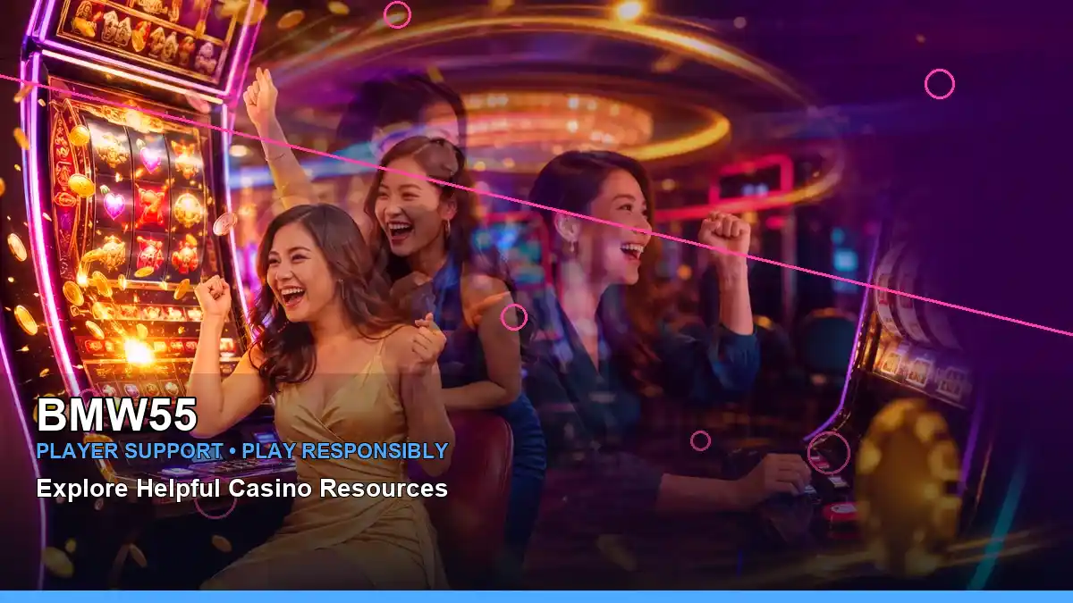 BMW55 panoramic reel neon jackpot slot games highlighting mobile-friendly casino play