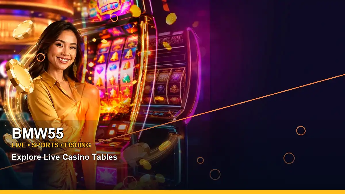 BMW55 high-energy casino cashback rewards in a left-framed layout for Philippine players
