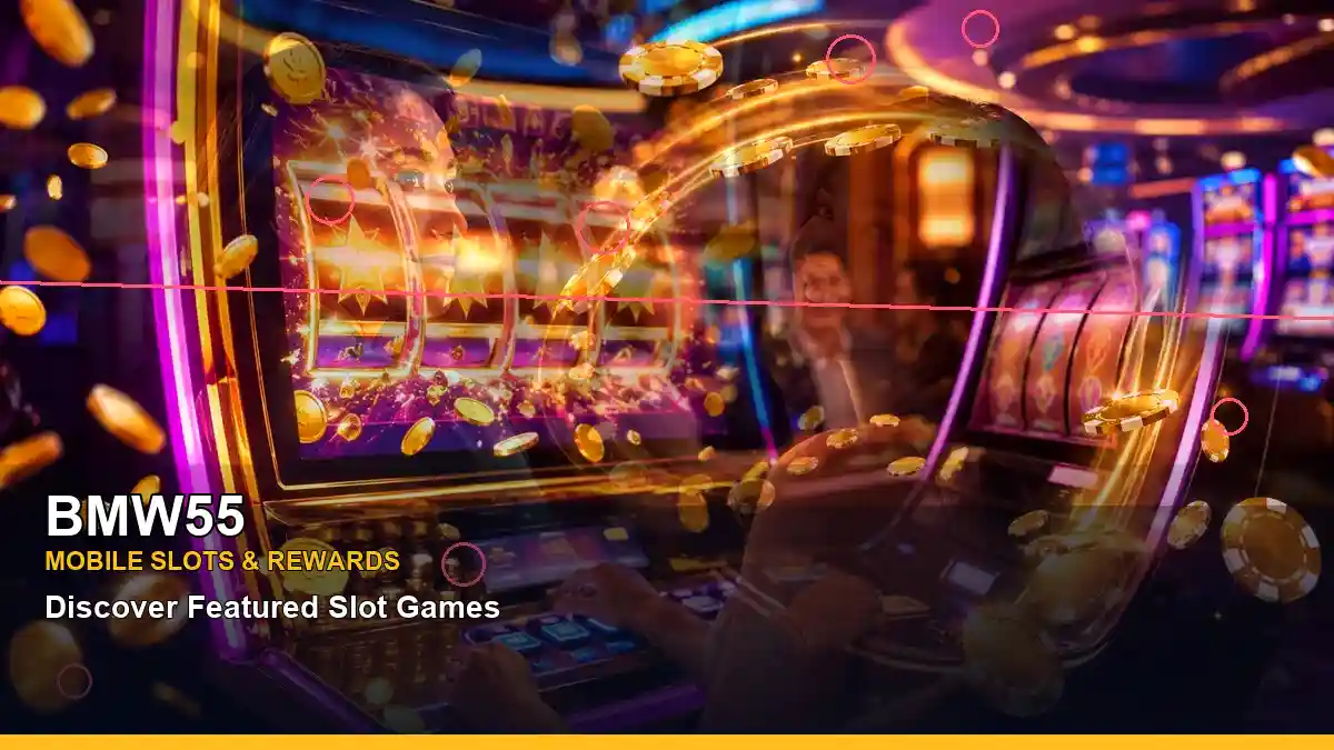 BMW55 high-energy fruit reels online slot games in a layered collage layout for Philippine players